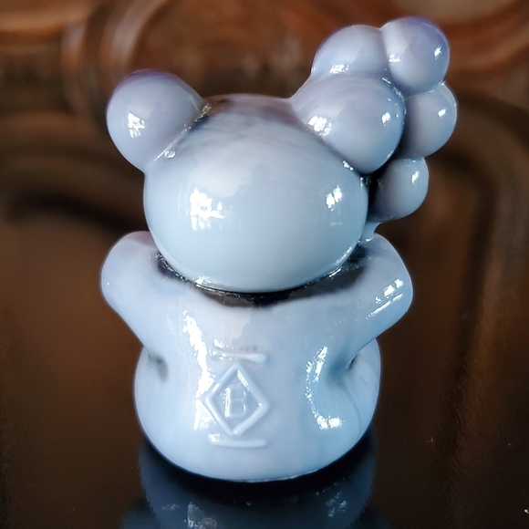 Vntg Boyd "Patrick the Bear" Masked Blue Indigo Purple Glass - Picture 5 of 8